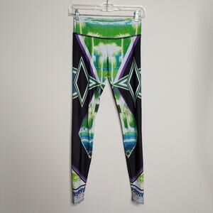 Onzie Palm Sunset Leggings - XS - GUC/Flaw